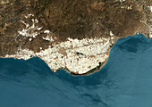 Intensive farming, Almeria, Spain in 2022, satellite image