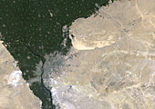 Cairo, Egypt in 1984, satellite image