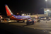 Jets on ground at Denver International Airport, USA