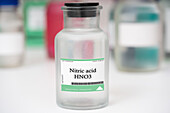 Bottle of nitric acid