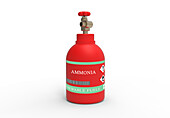 Canister of ammonia gas