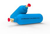 Canister of hydrogen chloride gas