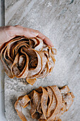 Wholemeal pappardelle