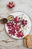 Marinated onion flowers