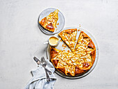 Apple croissant tart with toffee