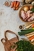 Ingredients for meat stock