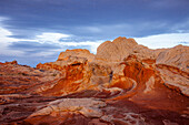First light on the red & white rocks of the White Pocket Recreation Area in the Vermilion Cliffs National Monument, Arizona.