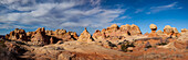 Eroded Navajo sandstone formations in South Coyote Buttes, Vermilion Cliffs National Monument, Arizona.