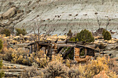 Ruinen einer alten verlassenen Hütte in New Mexico