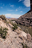 The Rio Grande River as it exits Santa Elena Canyon in BIg Bend National Park.