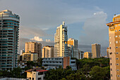 Apartment buildings in central Santo Domingo, Dominican Repbulic.
