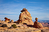 Eroded Navajo sandstone formations in South Coyote Buttes, Vermilion Cliffs National Monument, Arizona.