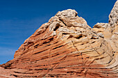 Erodierter Navajo-Sandstein in der White Pocket Recreation Area, Vermilion Cliffs National Monument, Arizona