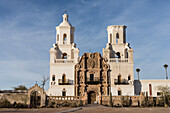 Mission San Xavier del Bac, Tucson Arizona. Erbaut im Barockstil mit maurischer und byzantinischer Architektur