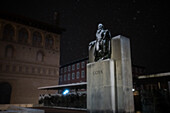 Zaragoza blanketed in snow by storm Juan