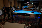 Nationaler Wettbewerb der 8-Ball Pool Tour im Boston Hotel, Zaragoza, Spanien