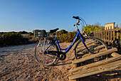 Bike parking in Levante Beach - Platja de Llevant -, Formentera