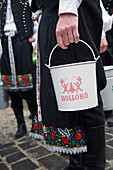 Traditional costumes and folk traditions at Easter Festival in Holl?k?, UNESCO World Heritage-listed village in the Cserh?t Hills of the Northern Uplands, Hungary.