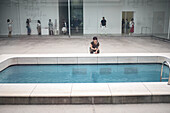 The Swimming Pool, by artist Leandro Erlich, permanently exhibited at 21st Century Museum of Contemporary Art, Kanazawa, Japan