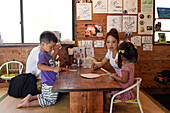 Founded in 1975, Takenoko is one of the longest-established Yaeyama Soba Noodle restaurants on Taketomi Island, Okinawa, Japan