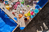 Children playground in rural house