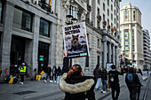 Thousands of people demonstrate in Spain to demand an end to hunting with dogs, Zaragoza, Spain