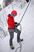 Ice Climbing in Pyh?, Lapland, Finland