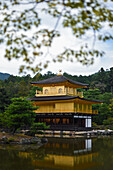 Der Kinkaku-ji, offiziell Rokuon-ji genannt, ist ein buddhistischer Zen-Tempel in Kyoto, Japan