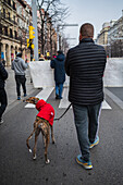 Thousands of people demonstrate in Spain to demand an end to hunting with dogs, Zaragoza, Spain