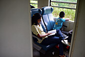 Train ride from Kandy to Nuwara Eliya, Sri Lanka