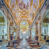 Innenraum der Kirche Santa Maria Assunta oder Gesuiti, Cannaregio, Venedig