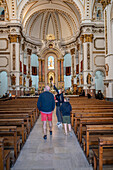 Interior of Altea church, Alicante, Spain