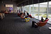 Waiting area in Kansai Airport, Osaka, Japan