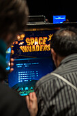Retro Gamer 2023, an event where visitors can enjoy more than 100 original arcade machines emulating large arcades that transport you to the 80s, Zaragoza, Spain