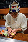 Chef Norihiko Suzuki at Ebisu Japanese restaurant, San Francisco.