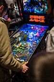 Retro Gamer 2023, an event where visitors can enjoy more than 100 original arcade machines emulating large arcades that transport you to the 80s, Zaragoza, Spain