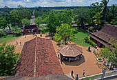 View from the Dagaba at Isurumuniya, Buddhist temple situated near to the Tissa Wewa (Tisa tank), Anuradhapura.