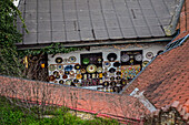 Streets of Szentendre, a riverside town in Pest County, Hungary,