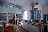 Lake Pielpaj?rvi Wilderness Church, oldest S?mi church still in use in Inari Municipality, Lapland, Finland