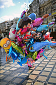 Balloon seller in Granada, Spain