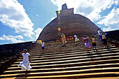 Jetavanaramaya is a stupa located in the ruins of Jetavana in the sacred world heritage city of Anuradhapura, Sri Lanka