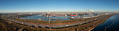 Niederlande, Luftaufnahme des Hafens von Rotterdam