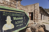 Archäologisches Museum, Stelenfeld; Axum, Tigray-Region, Äthiopien.
