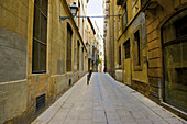 A Narrow Alley Between Buildings; Barcelona, Spain