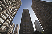 Low Angle View Of Residential Skyscrapers; Paris, France