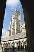 Die Kapelle vom alten Kreuzgang des Winchester College; Winchester, Hampshire, England