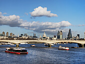 St Paul's Cathedral, Bridge And Skyline; London, England