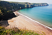 Musselwick Sands Near Marloes, Pembrokeshire Coast Path, South West Wales; Pembrokeshire, England