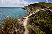 Dorset Coastline At Lulworth Cove; Dorset, England