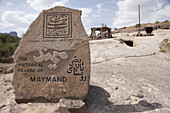 Sign For Underground Houses; Maymand, Iran